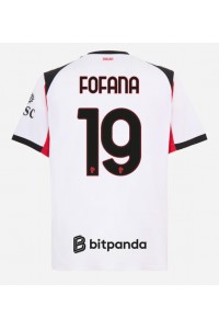 AC Milan Youssouf Fofana #19 Voetbaltruitje Uit tenue 2025-26 Korte Mouw